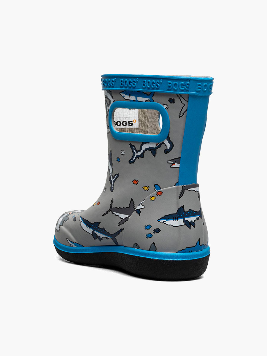 Bogs Bottes De Pluie Skipper II Pixel Shark 4-10 Ans - Enfant