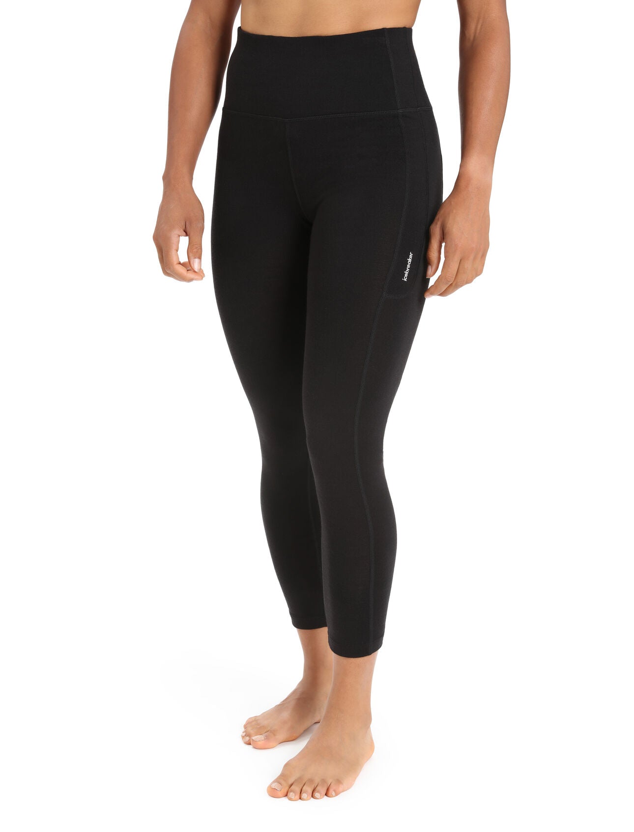 Icebreaker Leggings Mérinos Fastray Taille Haute - Femme ib0a56ew noir