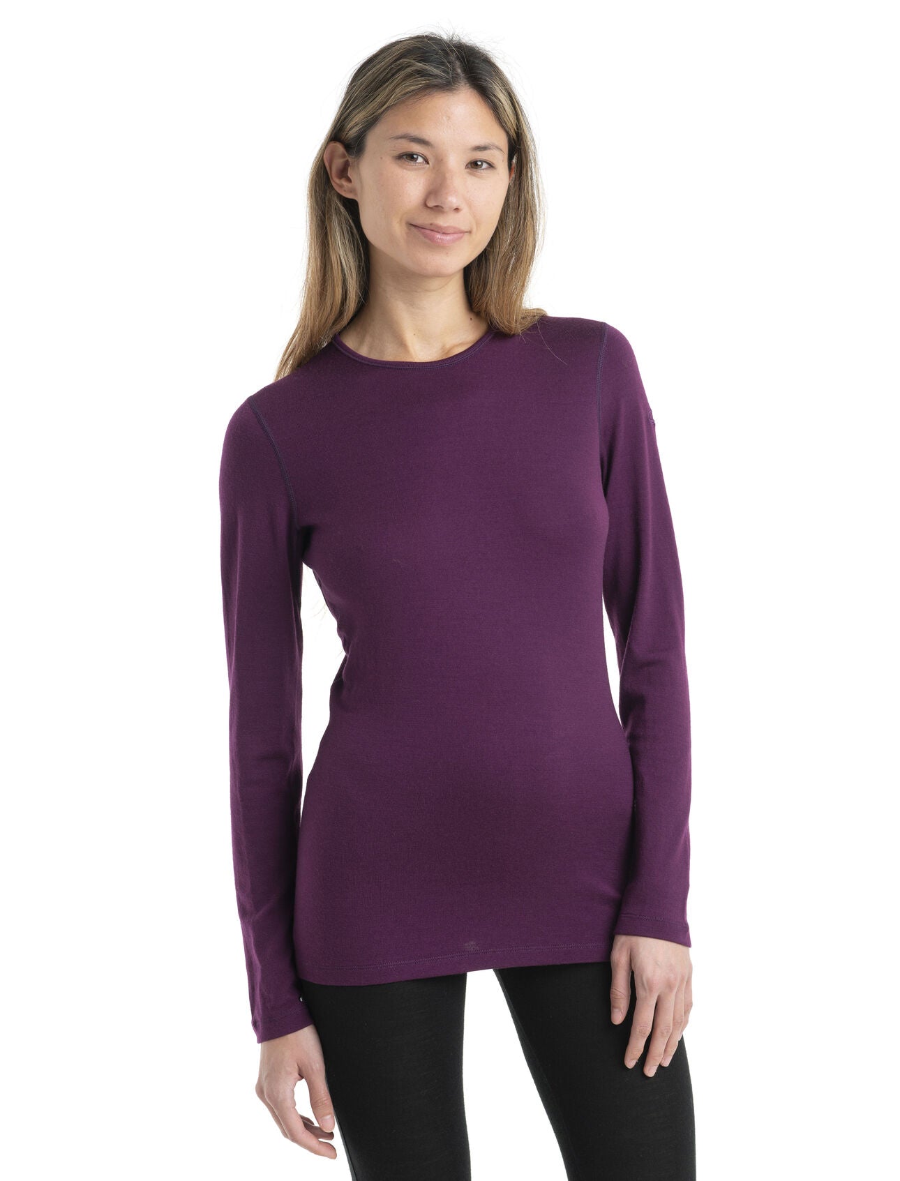 Icebreaker Chandail Col Rond 260 Tech Ls - Femme ib104387 night shade
