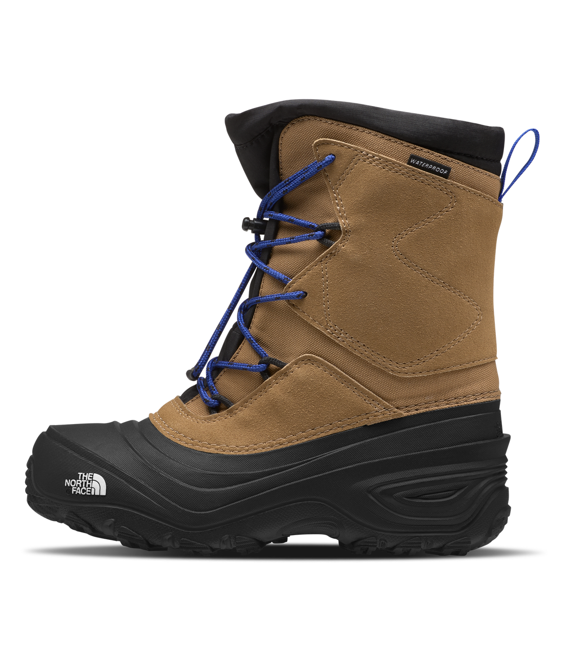 The North Face Bottes D`hiver Alpenglow V Waterproof - Enfant nf0a5lxf - UTILITY BROWN/TNF BLUE