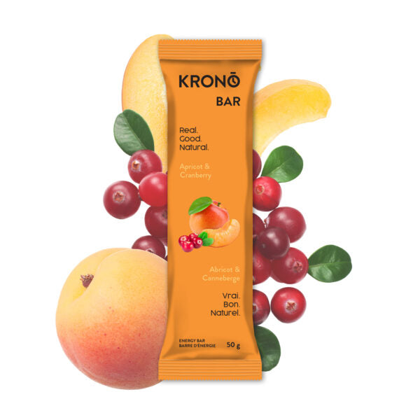 Krono Barres Énergétiques Abricot Et Canneberge 877974001261 - Orange