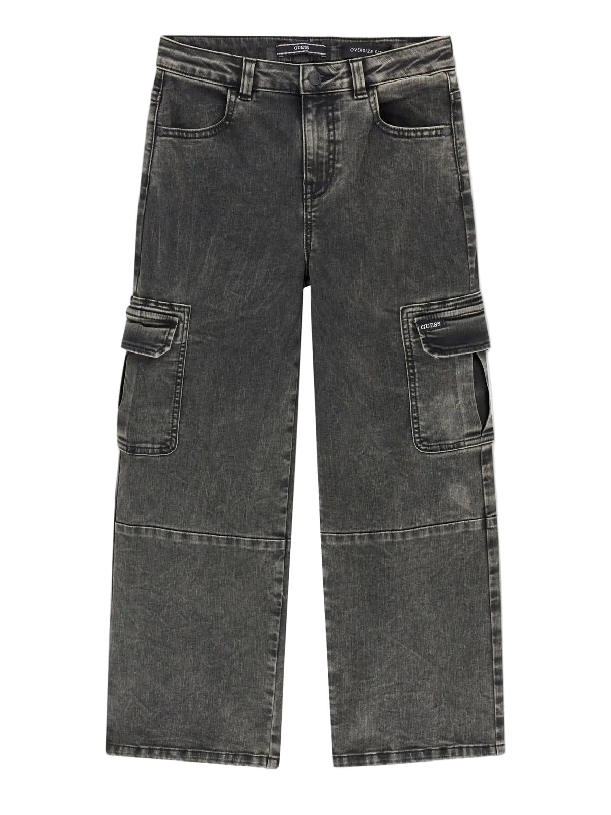 l6ya02d1226
GUESS PANTALON OVERSIZE STRETCH BLACK DENIM CARGO 8-16 ANS - ENFANT - BLACK DISTRESSSED ACID WASH