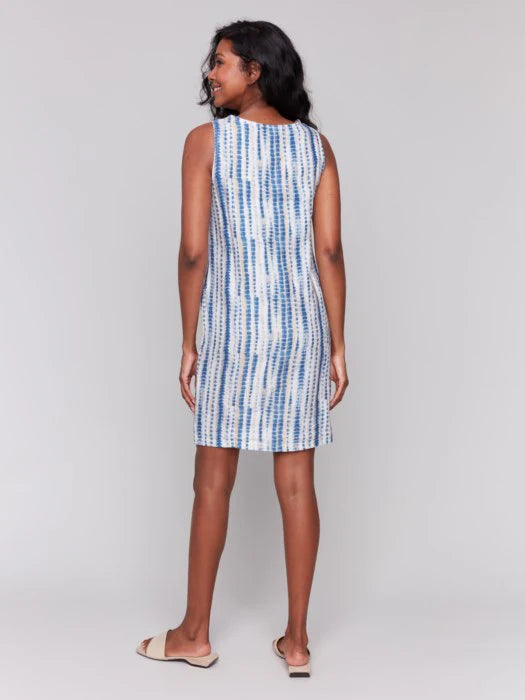 Charles B Robe Printed Sleeveless Crew Neck - Femme