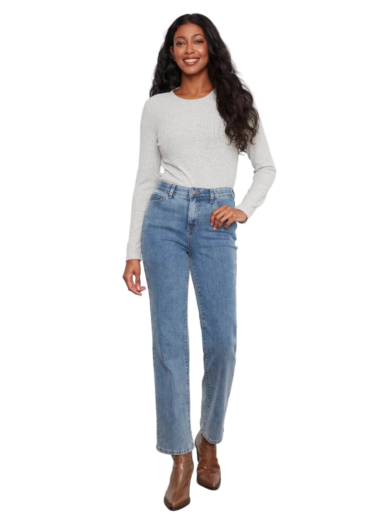c5584j-431a
CHARLIE B PANTALON CHARLOTTE STRAIGHT LEG - FEMME - MED BLUE