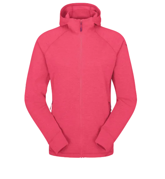 qff-71
RAB CHANDAIL À CAPUCHON FULL ZIP NEXUS - FEMME - WATERMELON