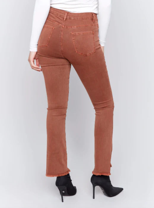 Charlie B Pantalon Assymetrical Hem Bootcut - Femme