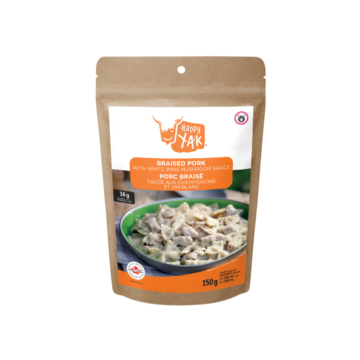 Happy Yak Porc Braisé Sauce Champignons Vin Blanc 1 Portion