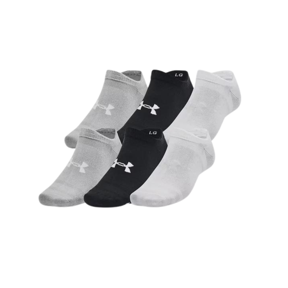 Under Armour Bas Essential No Show 6 Paires - Unisexe 1382611 - BLACK