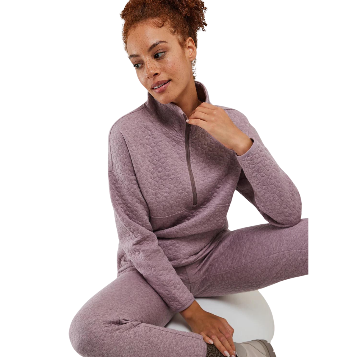 qtl30903-c
Fig Chandail À Manches Longues Inga Long Zip - Femme - DARK MAUVE HEATHER