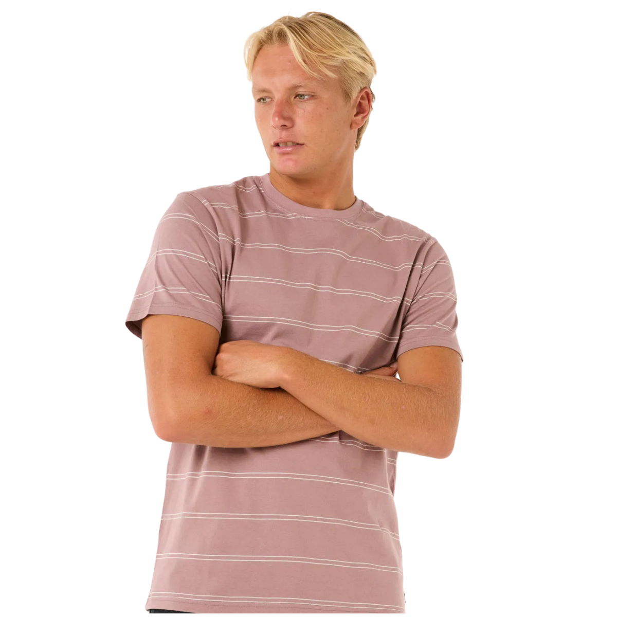 0bsmte
Rip Curl T-Shirt Plain Stripe - Homme - TWILIGHT MAUVE