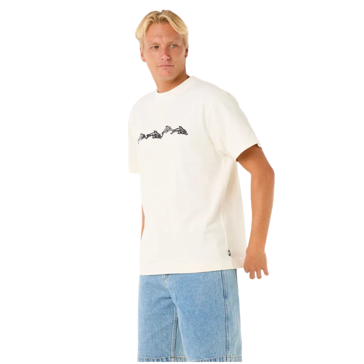 0o4mte
Rip Curl T-Shirt Raw Energy Dolphin - Homme - BONE