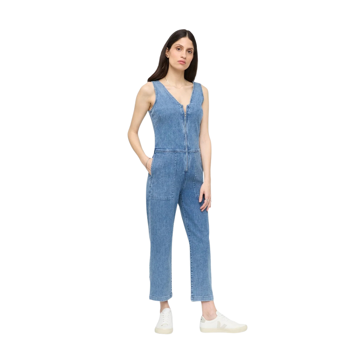 wblr5025
DU/ER Jumpsuit Performance Denim Jumpsuit - Femme - LIGHT STONE