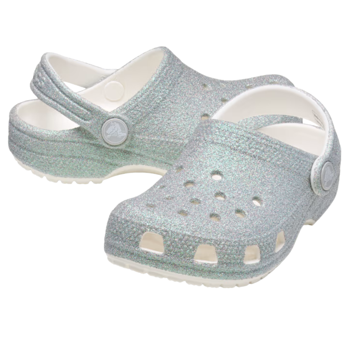 Crocs Sandales Classic Iridescent Glitter - Enfant