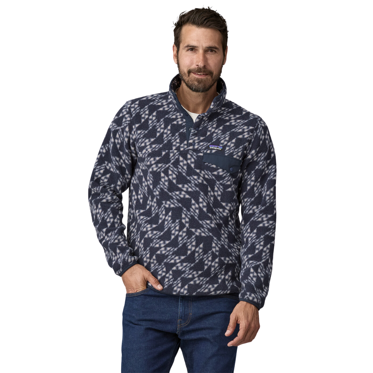 Patagonia Chandail À Manches Longues Lightweight Synch Snap-T P/O - Homme