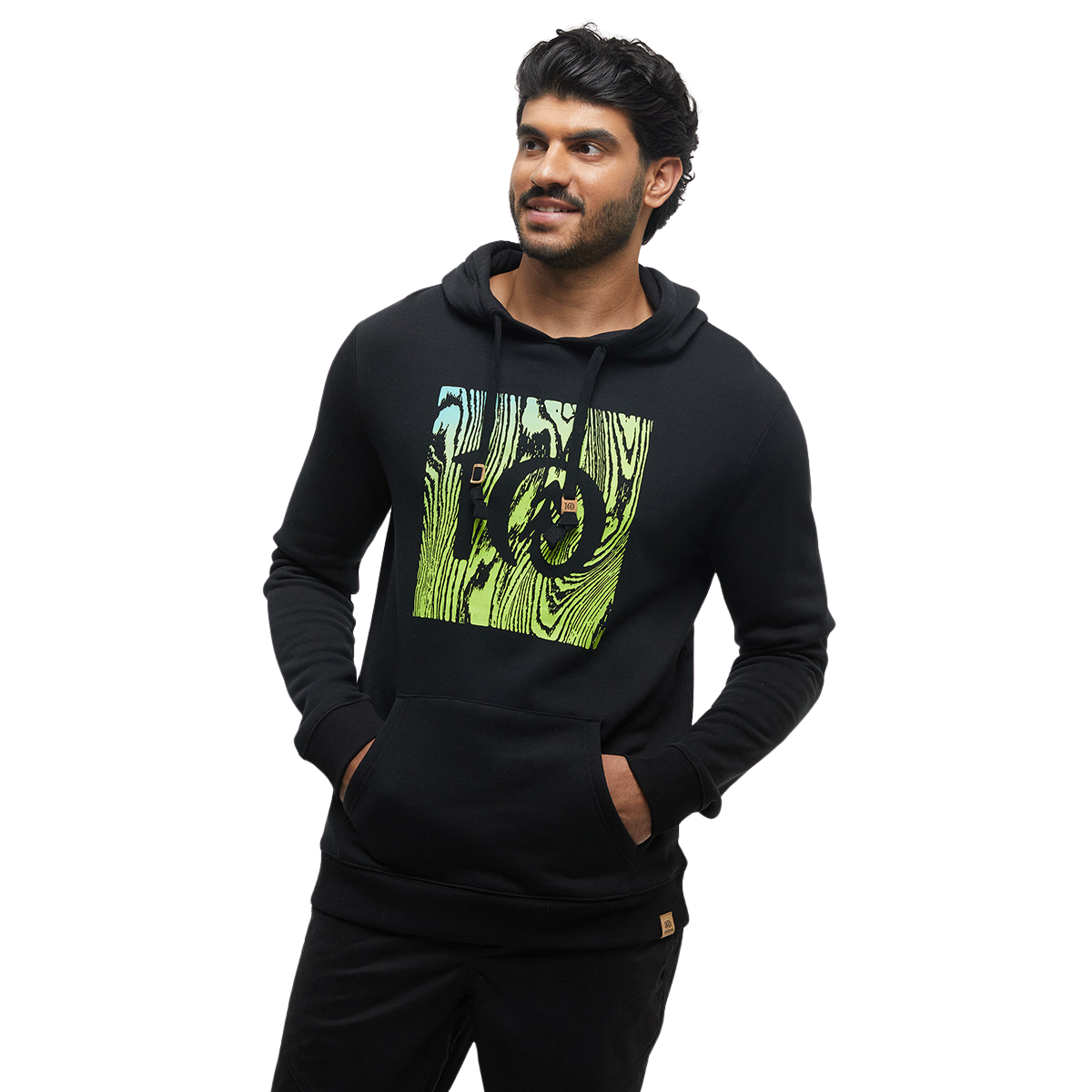 tcm6139
Tentree Chandail À Capuchon Restoration Woodblock - Homme - METEORITE BLACK/LIME GREEN