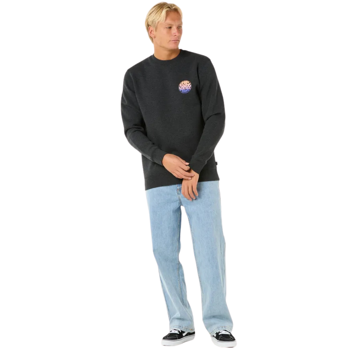 Rip Curl Chandail À Manches Longues Wettie Icon Crew - Homme