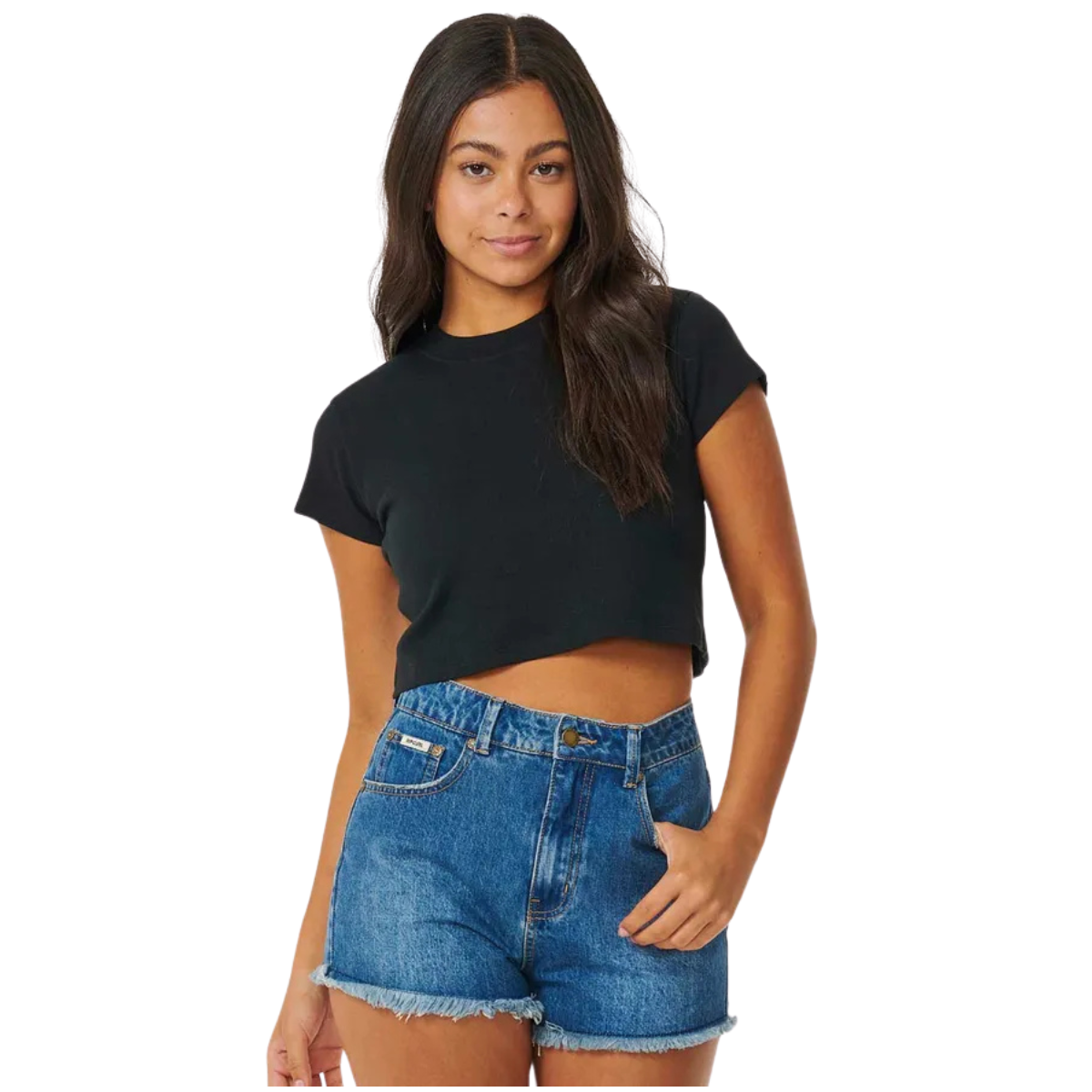 08awte
Rip Curl T-Shirt Classic Rebbed - Femme - NOIR