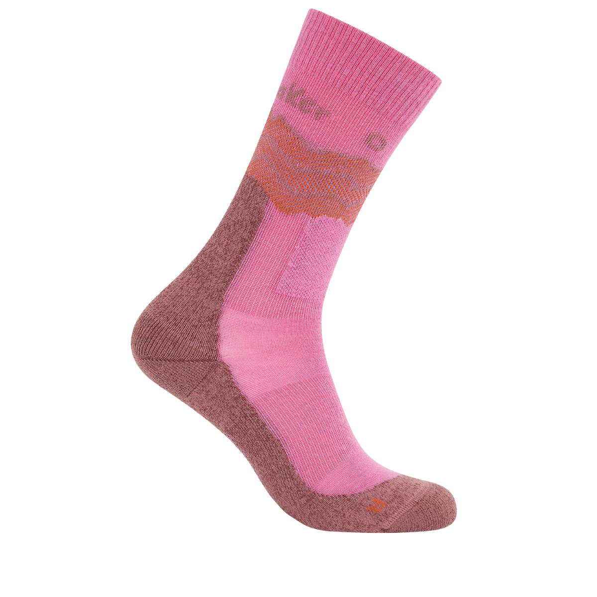 ib0a578y
Icebreaker Bas Merino Hike+Medium Crew Across the Peaks - Femme - POP/CAROB/DUSTY CLAY