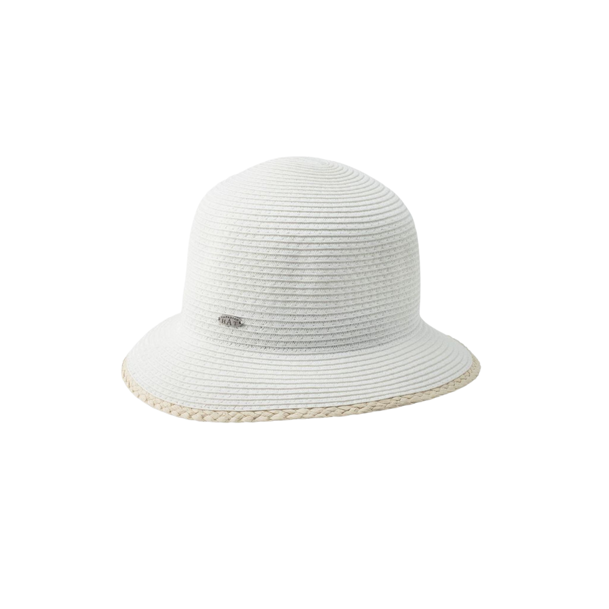 Canadian Hat Chapeau Clailie Cloche with Raffia Detail - Femme