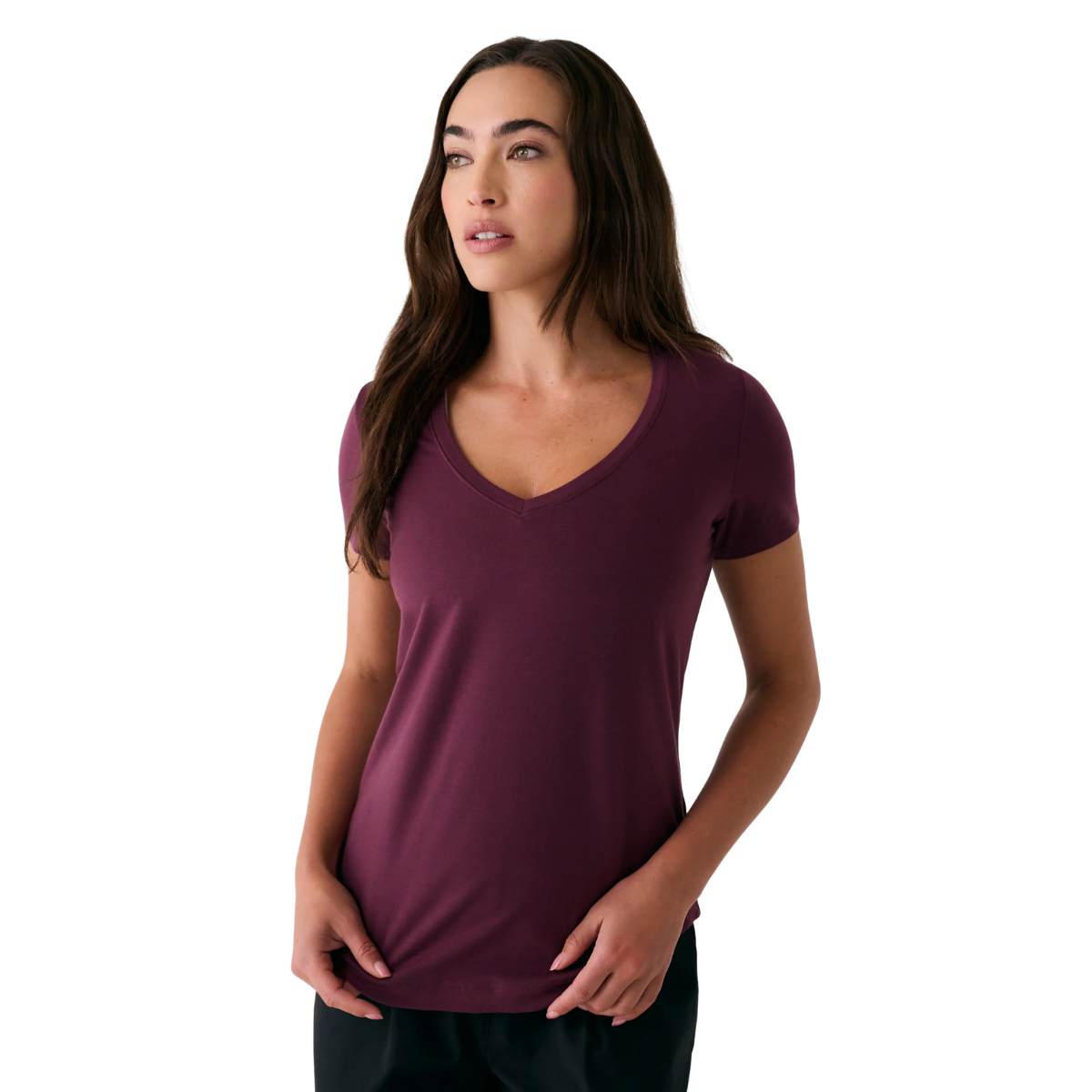Lolë T-Shirt Dynamic V-Neck - Femme