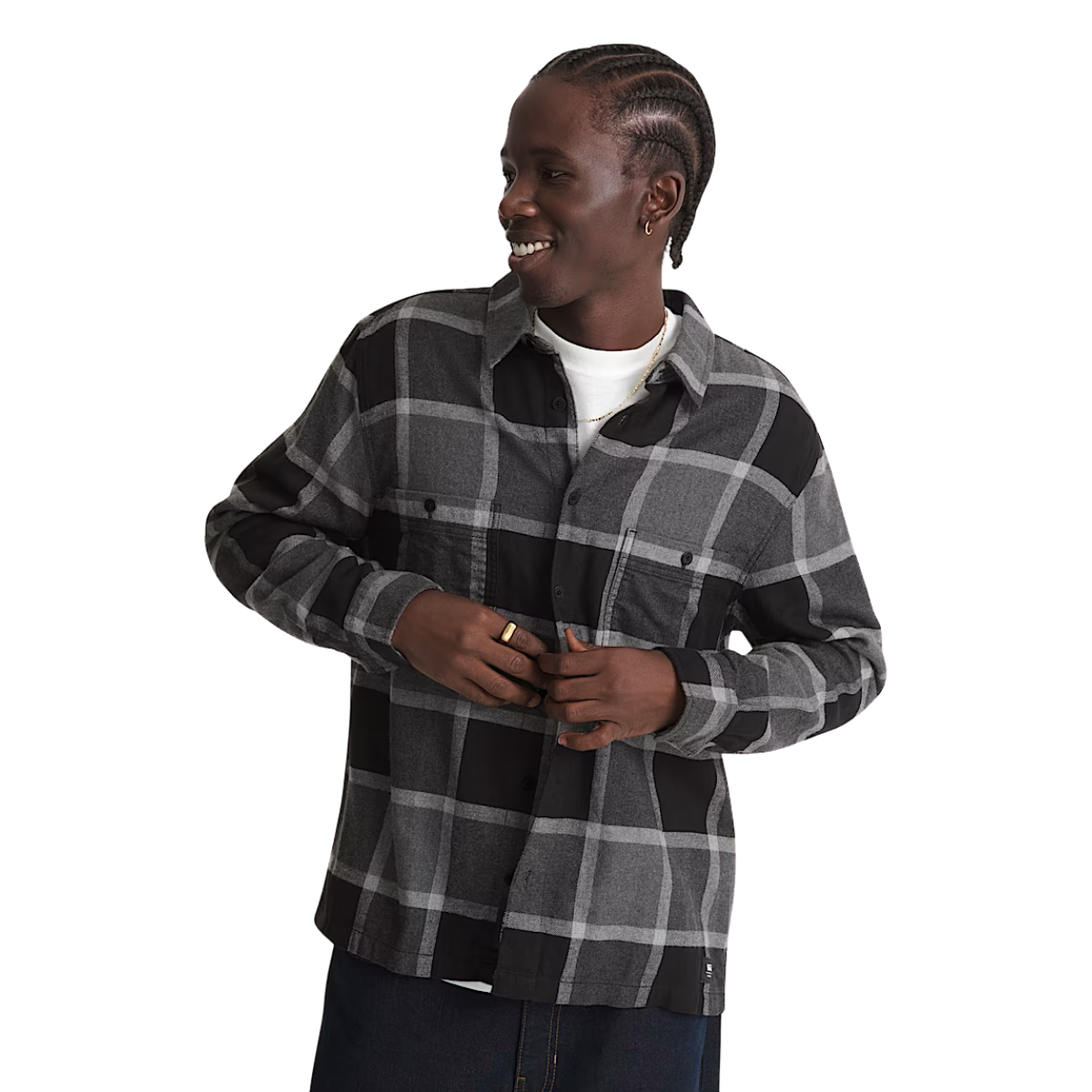 vn000p7z
Vans Chemise À Manches Longues Larkspur Plaid Flannel - Homme - ASPHALT HEATHER/BLACK