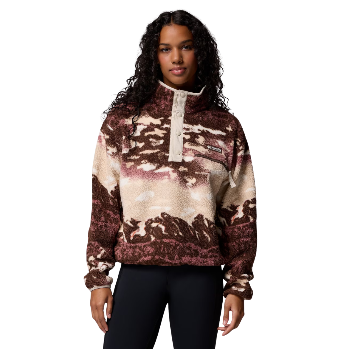 2098501
Columbia Chandail À Manches Longues Helvetia II Imprimé Cropped Half S… - TOBACCO SISTERS/DARK STONE