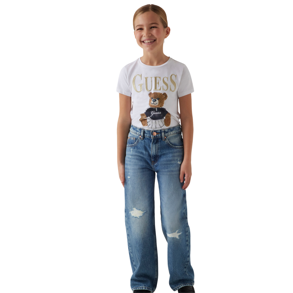 j5ra00d45e0
Guess Pantalon Rigid Denim 90 S Fit 8-16 Ans - Enfant - REAL INDIGO GIRLY WASH