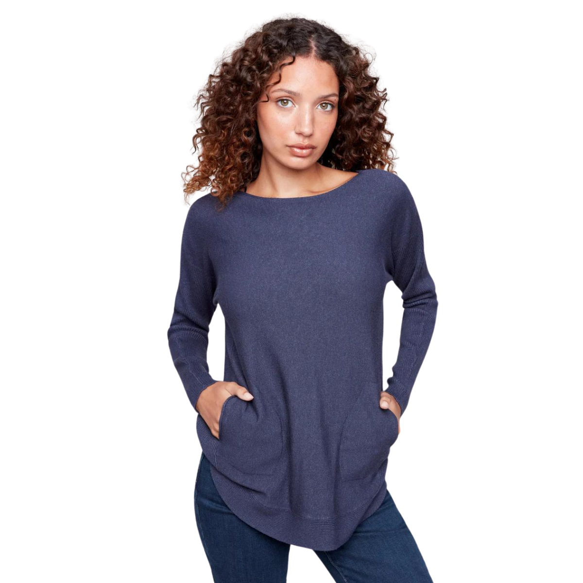 c2170w
Charlie B Chandail À Manches Longues Plushy Knit Crew - Femme - DENIM