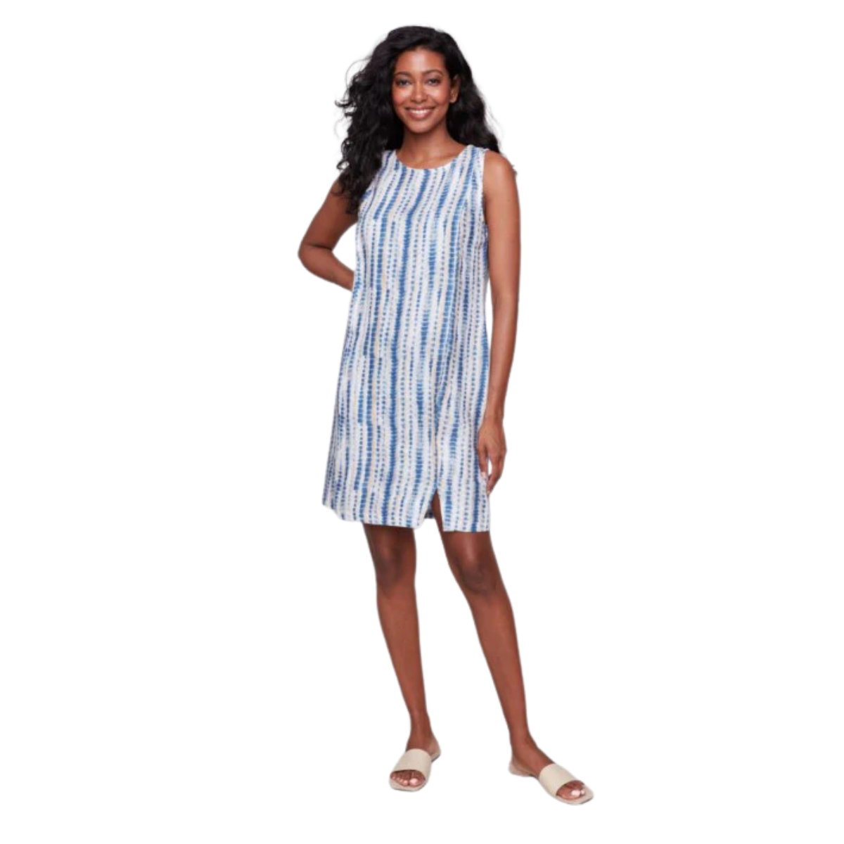 Charles B Robe Printed Sleeveless Crew Neck - Femme