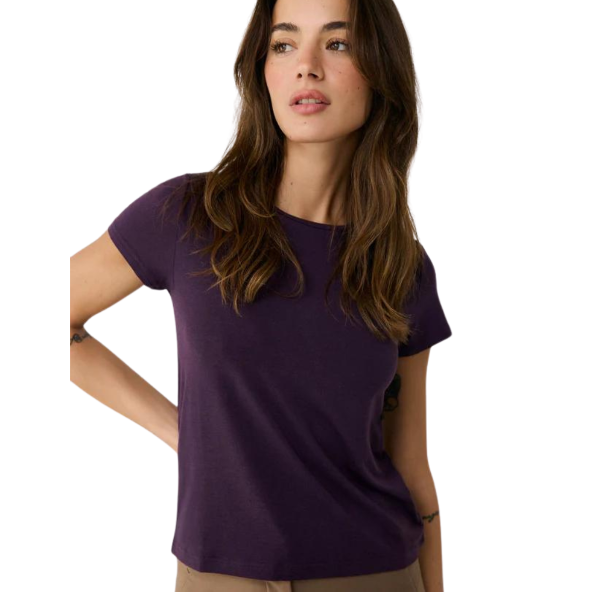 lsw4553 Lolë T-Shirt Dynamic - Femme - FIGUE