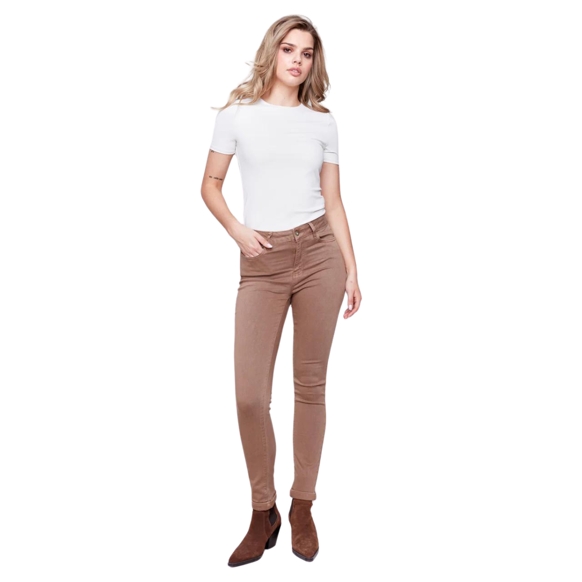 c5309x
Charlie B Pantalon Cuff Hem - Femme - TRUFFE