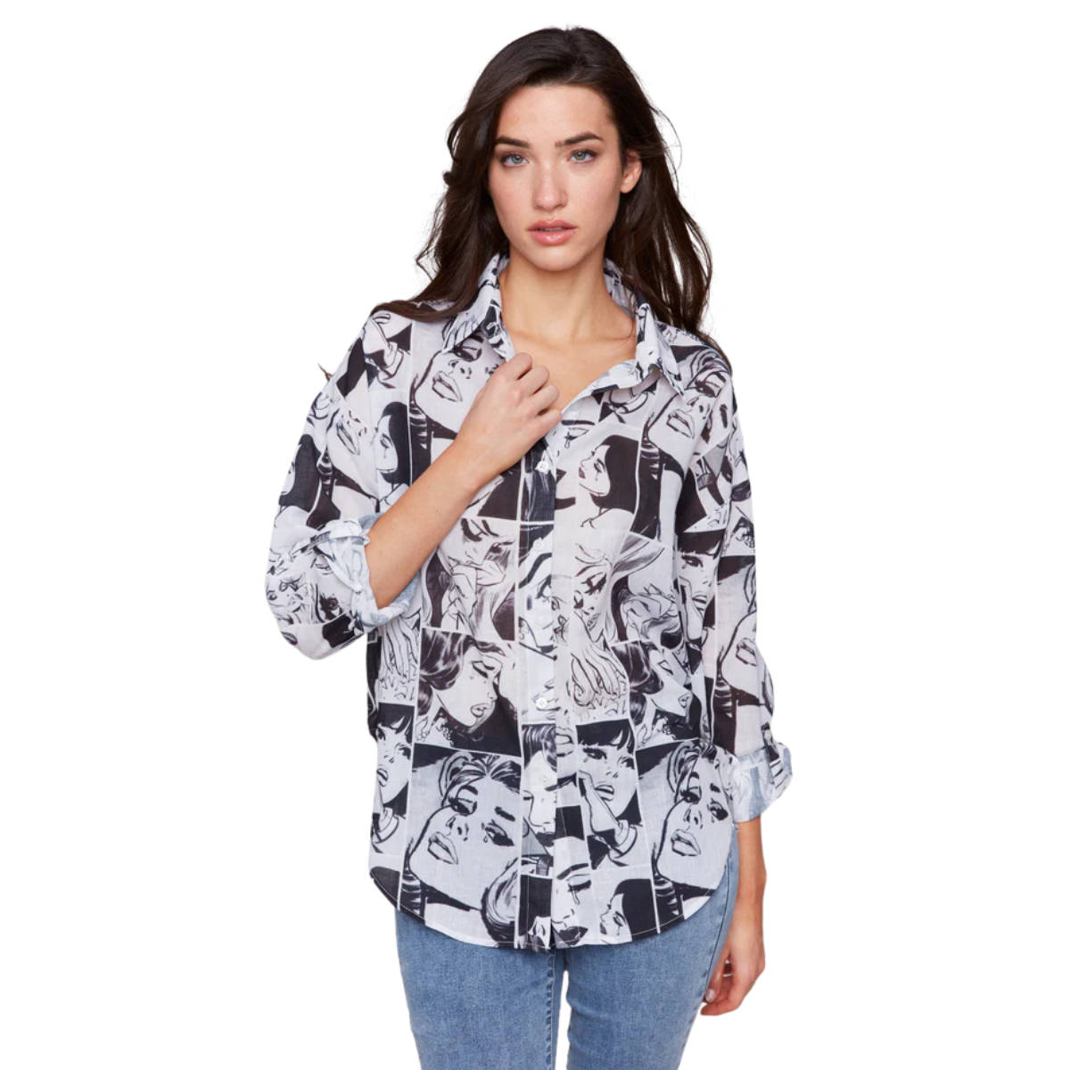 c4595p
Charlie B Chemise À Manches Longues - Femme - BANDES DESSINÉES