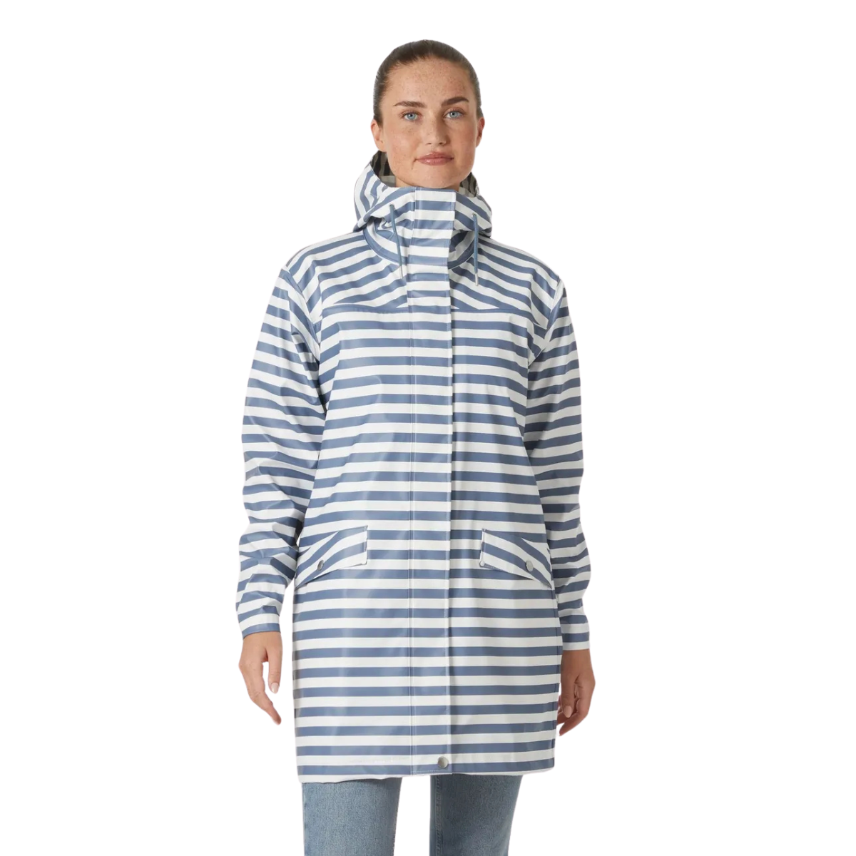 53251
Helly Henson Manteau Moss Rain Coat - Femme - WASHED NAVY STRIPE AOP/601
