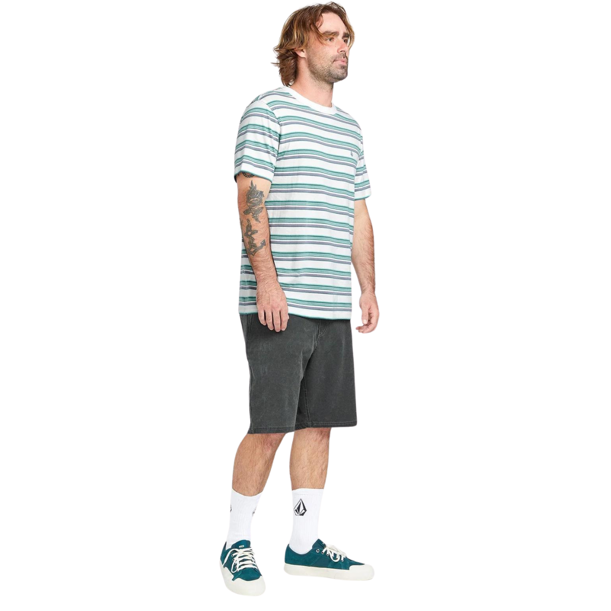 Volcom Short Stone Faded Hybrid 19 - Homme  a3212400 - STEALTH