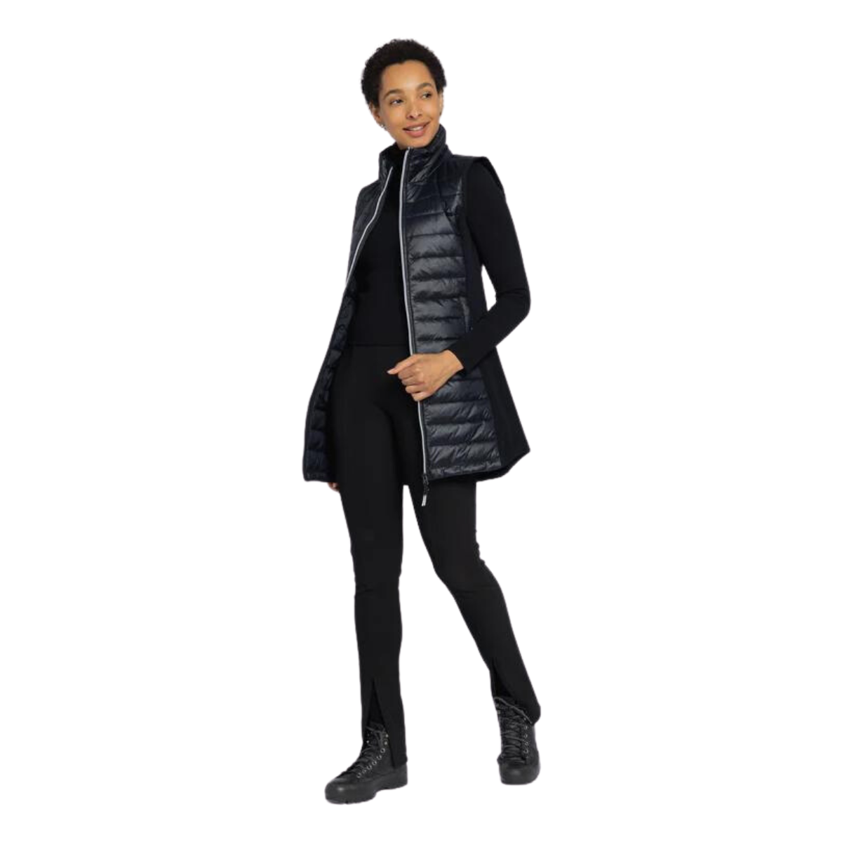 Ohsho Veste Longue Sans Manches Liana - Femme oh23102 noir