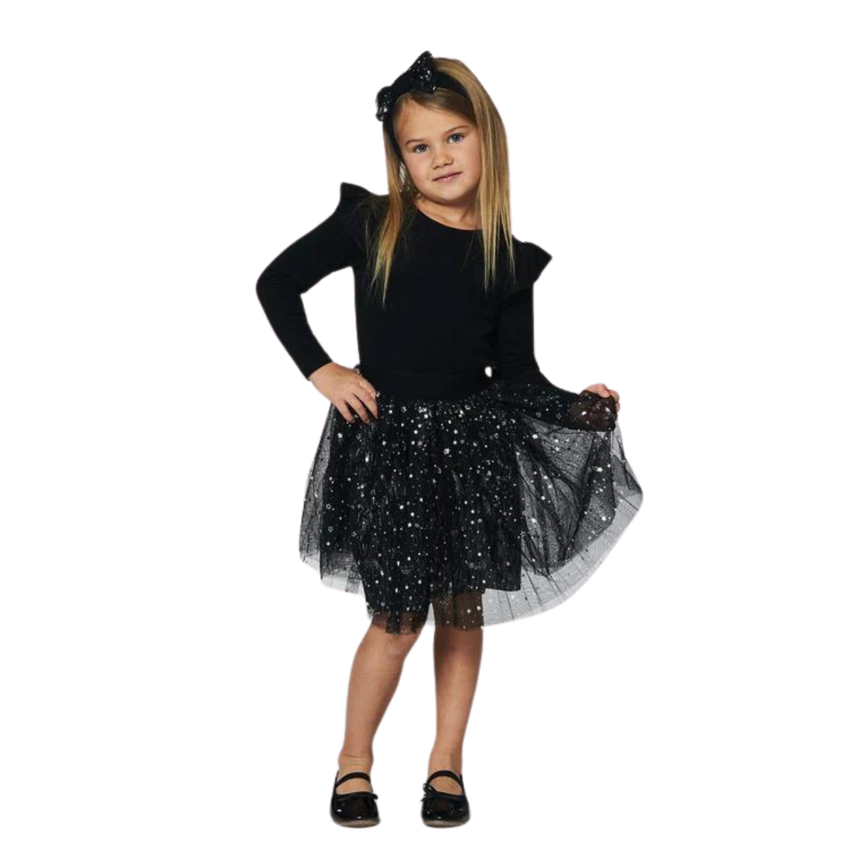 g20ng88
Deux Par Deux Robe À Manches Longues with Glittering Tulle 2-6 Ans - E… - ANTHRACITE