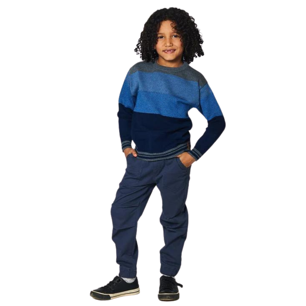 g20ut77
Deux Par Deux Chandail À Manches Longues Colorblock 3-6 Ans - Enfant - PEACOAT