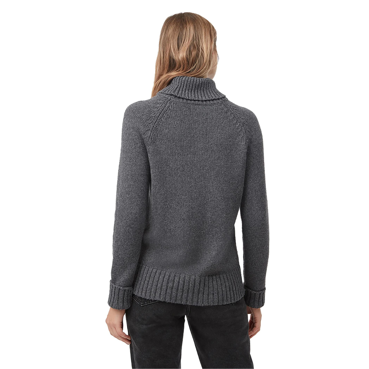 Tentree Chandail Highline Wool Turtleneck - Femme tcw5897 DARK GREY HEATHER