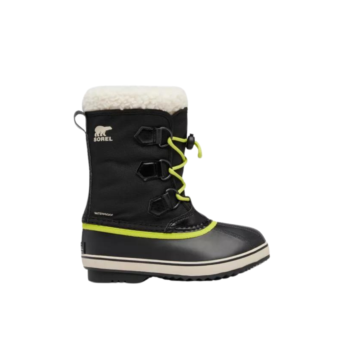 Sorel Bottes D'hiver Yoot Pac Nylon Waterproof - Enfant 2114111 - BLACK CHARTREUSE
