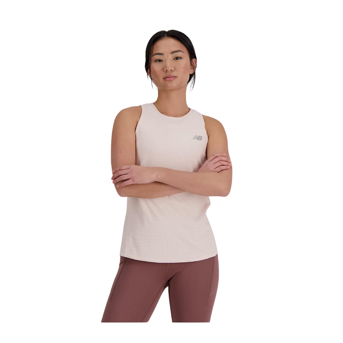 New Balance Camisole Jacquard Slim - Femme wt41280 - QUARTZ PINK