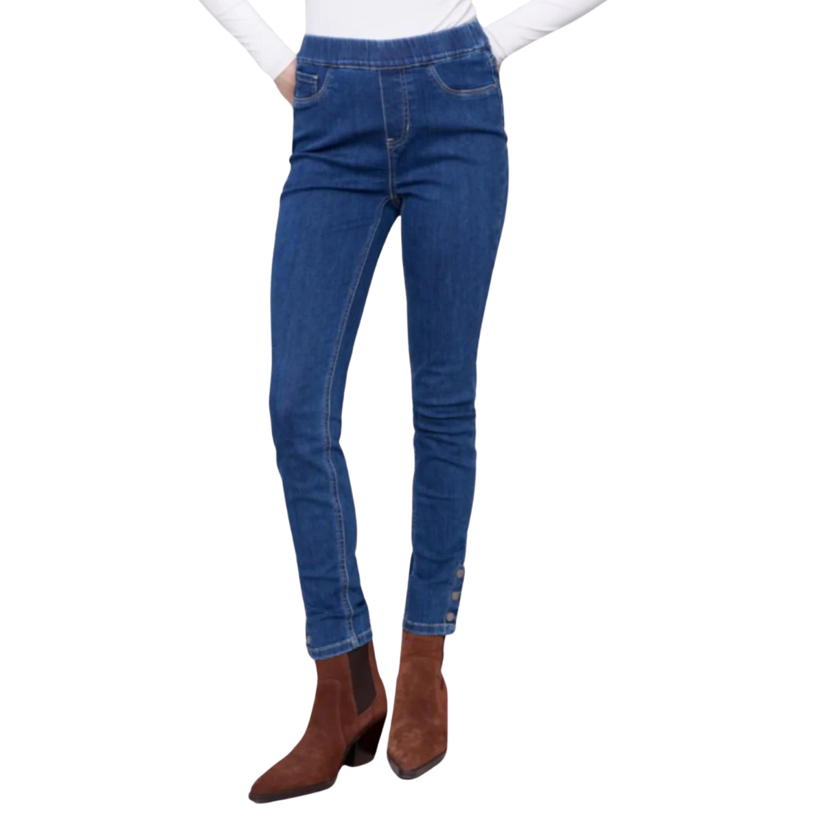 c5302x
Charlie B Pantalon Stretch Twill Pull-On - Femme - INDIGO