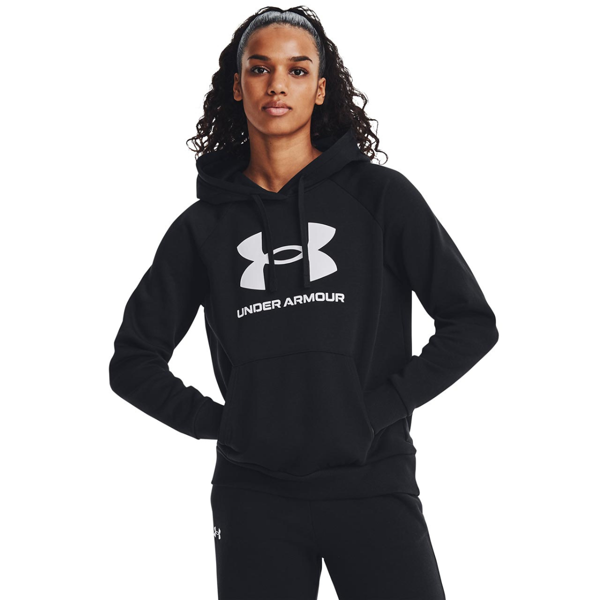 Under Armour Chandail À Capuchon Rival Fleece Big Logo - Femme 1379501 NOIR