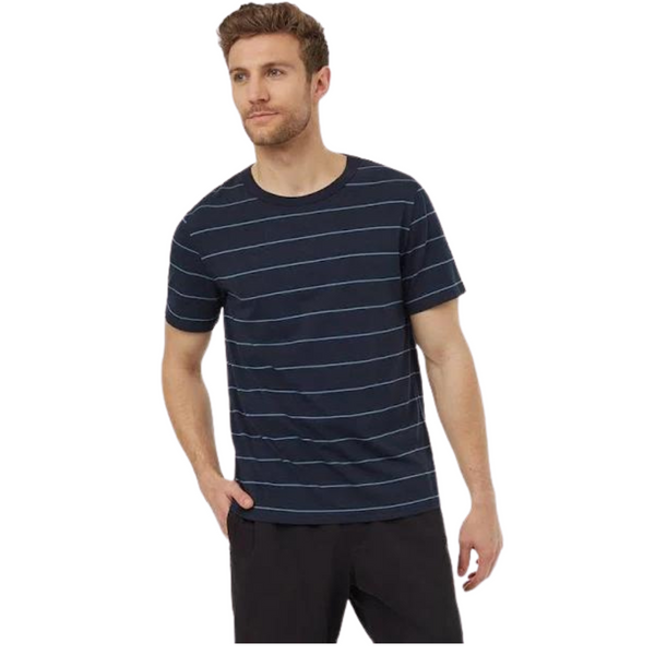 Tentree T-Shirt Treeblend Stripe - Homme  tcm5773 - MIDNIGHT BLUE/CANYON BLUE