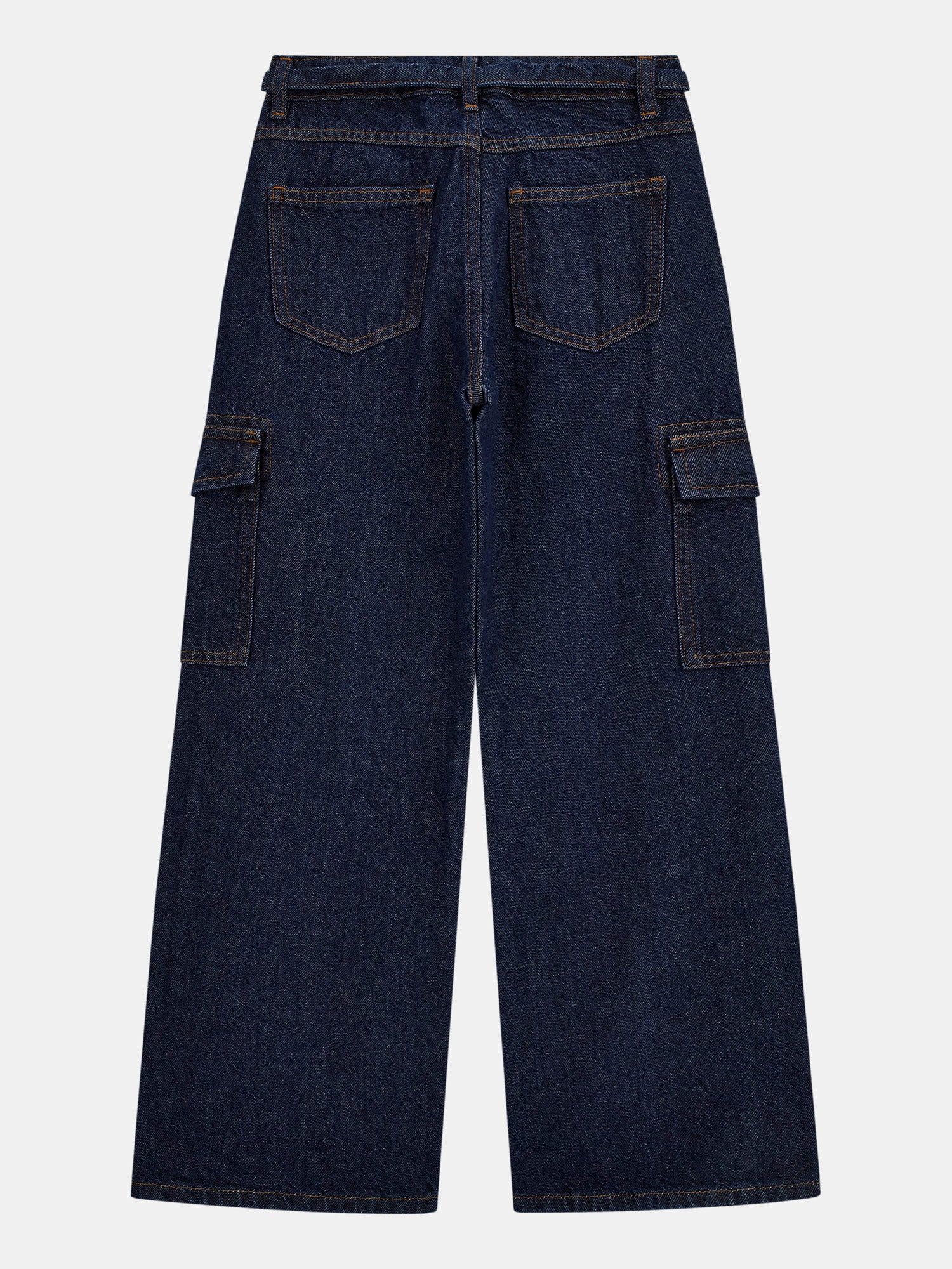 Guess Pantalon Rigid Denim Wide Leg Cargo 7-16 Ans - Enfant