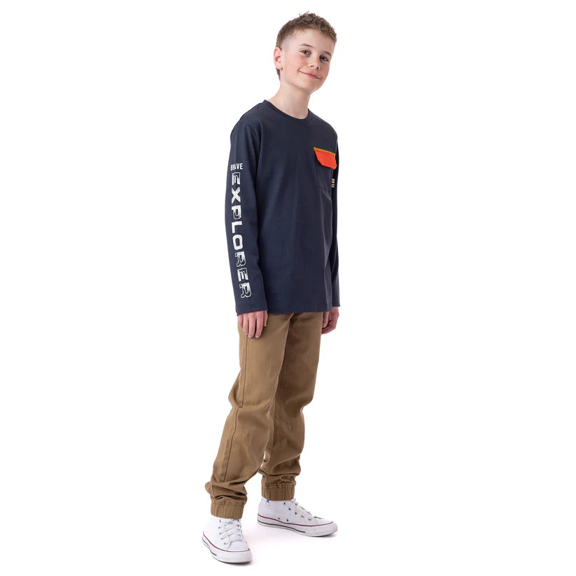 Nanö T-Shirt À Manches Longues 7-14 Ans - Enfant f2405-09-3 - CHARBON