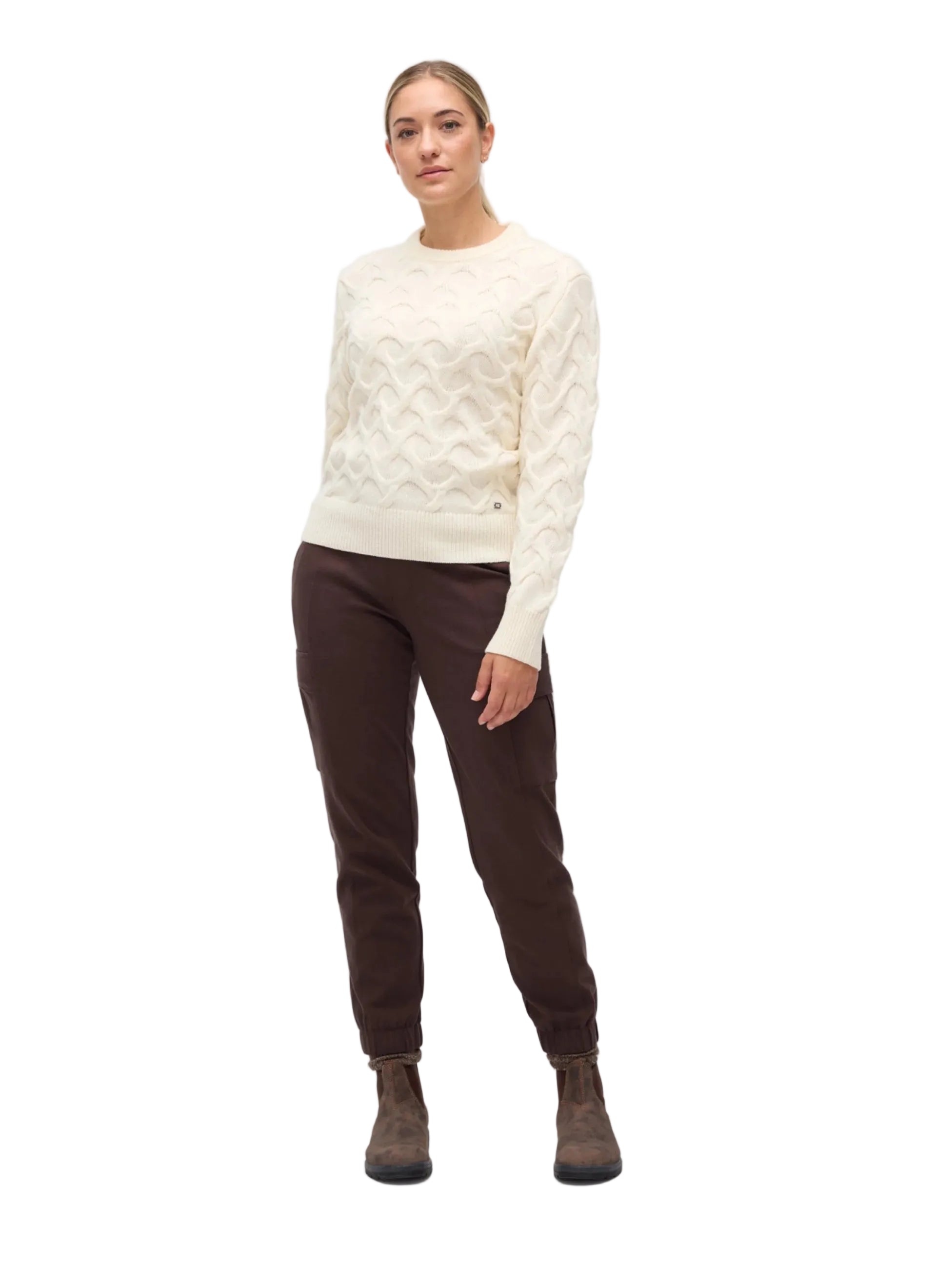 ntc14603-c
FIG CHANDAIL À MANCHES LONGUES PULL À TORSADE MYRKA - FEMME - CRÈME/0440