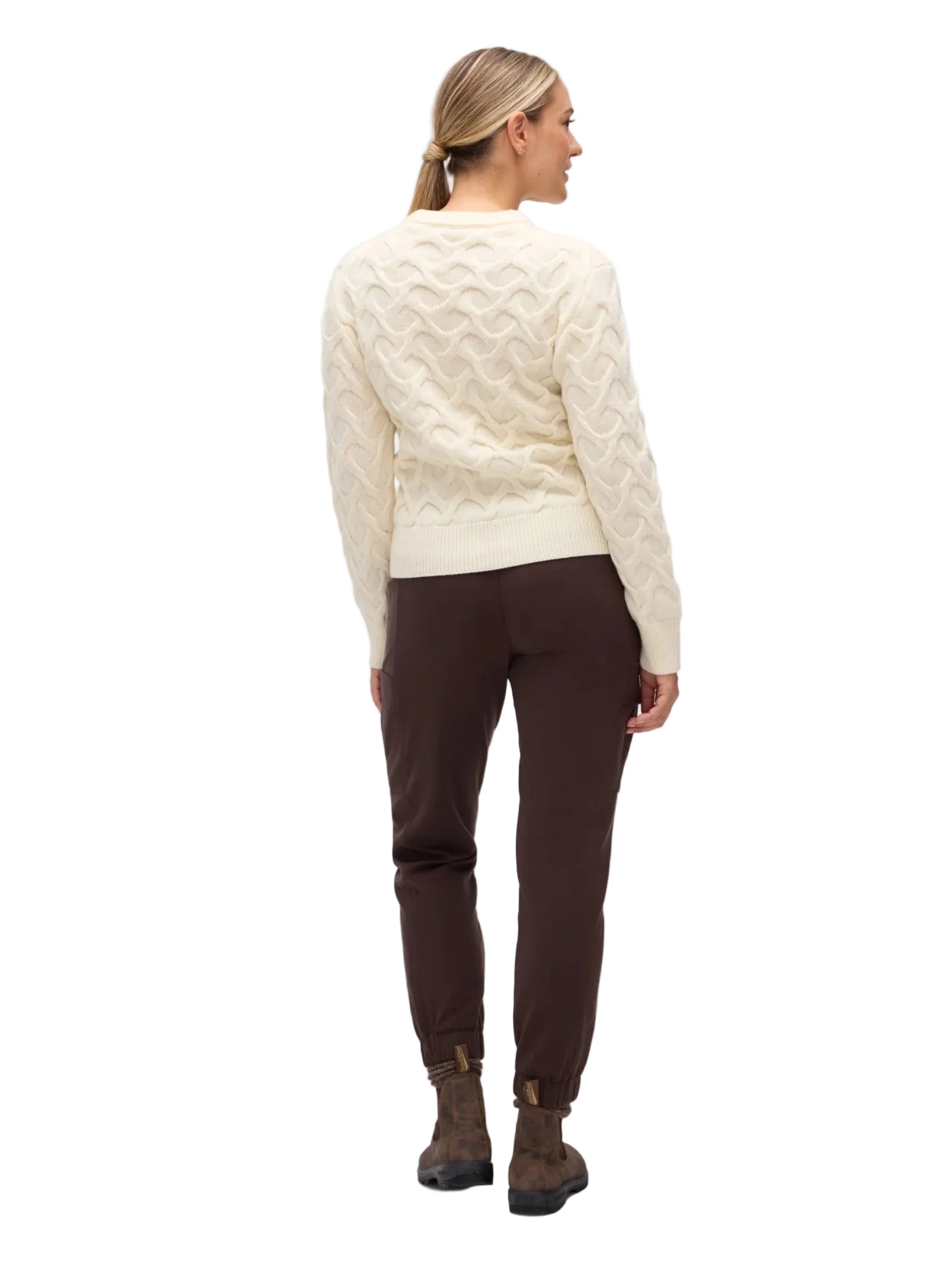 FIG CHANDAIL À MANCHES LONGUES PULL À TORSADE MYRKA - FEMME