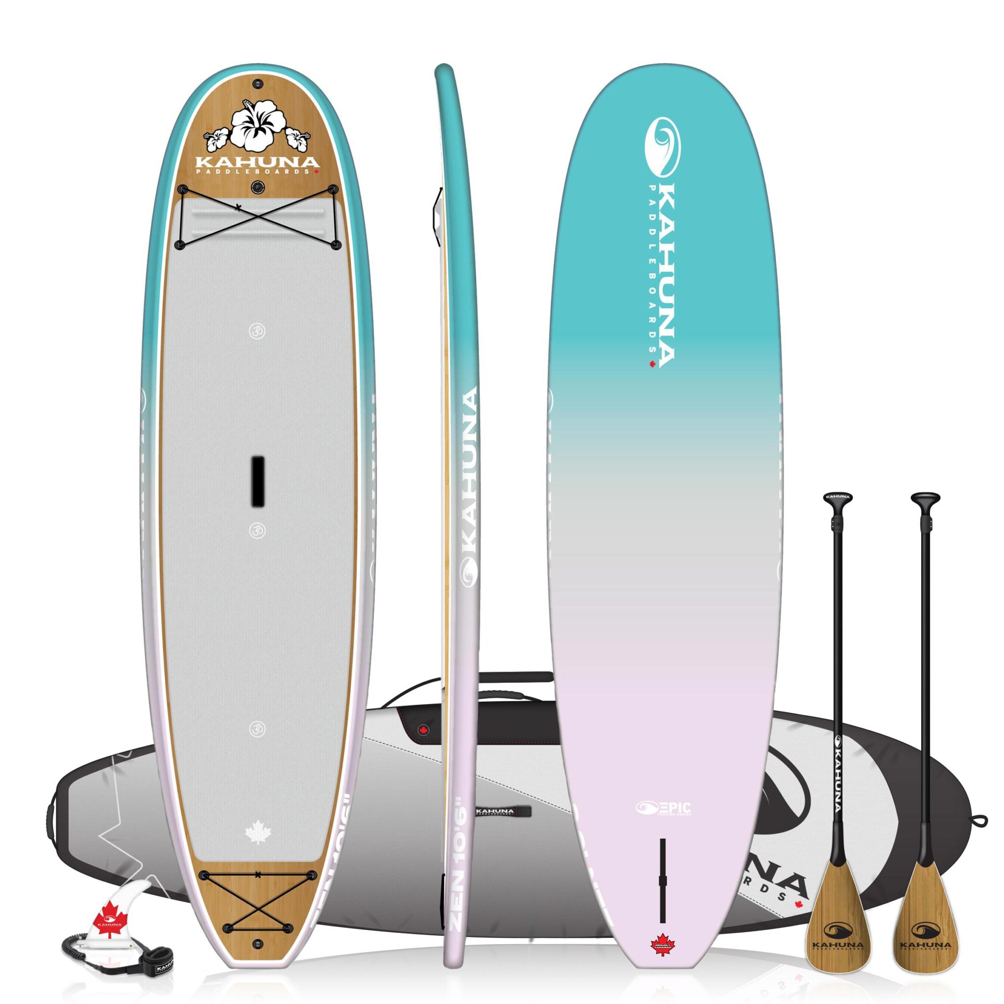 Kahuna Paddle Board (sup) Rigide Zen Bamboo 10'6"