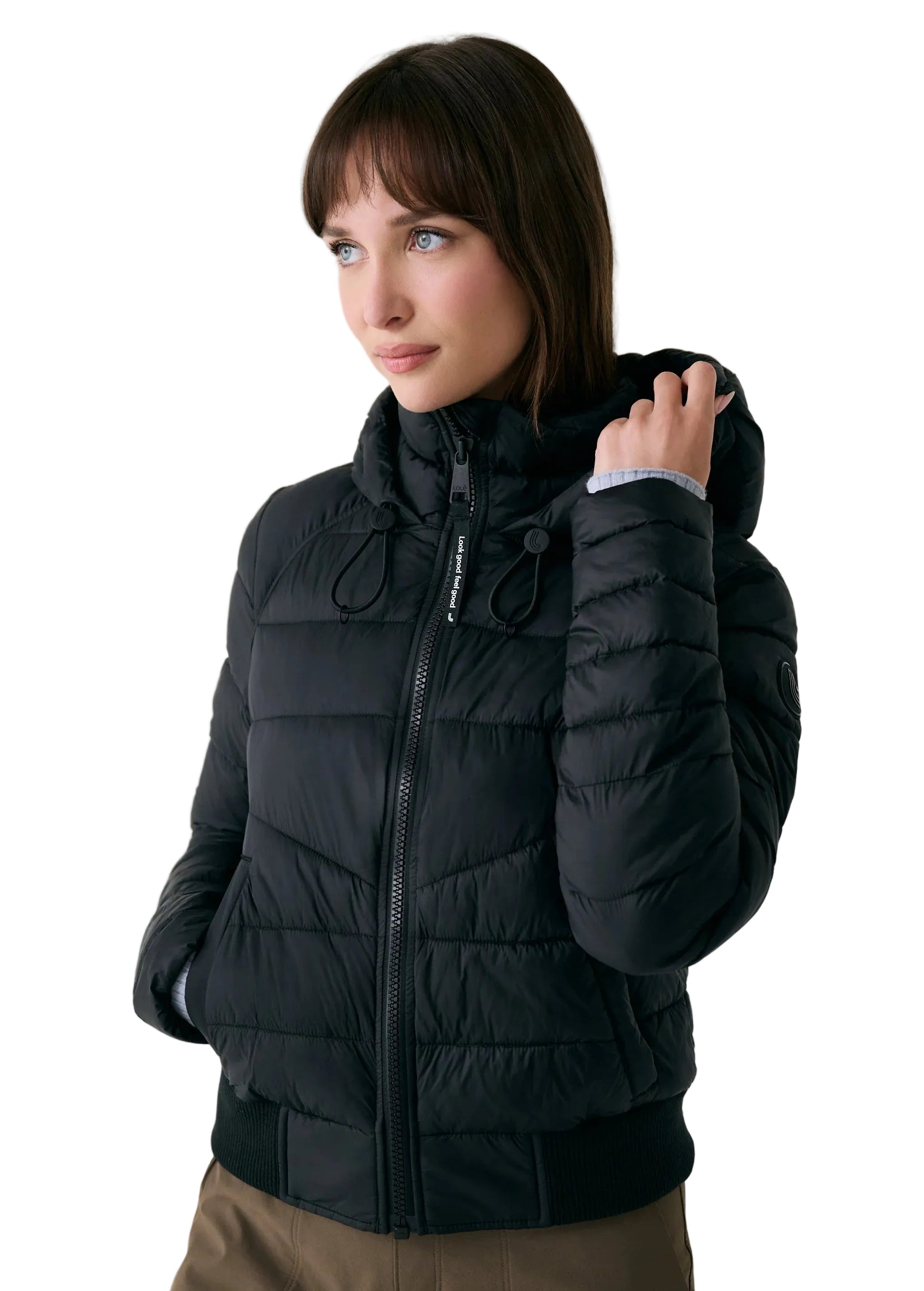 luw1008
LOLË VESTE À CAPUCHON ISOLÉE ELI BOMBER - FEMME - BLACK BEAUTY