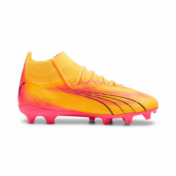 Puma Chaussures De Soccer Ultra Pro FG/AG - Enfant  107769 - TORRENT DE SOLEIL-NOIR PUMA-LUEUR DE CRE